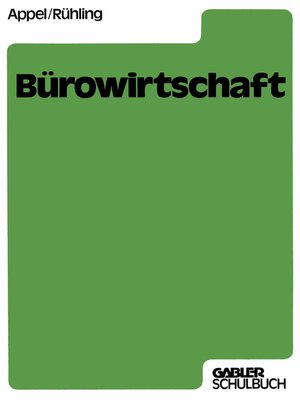 cover image of Bürowirtschaft